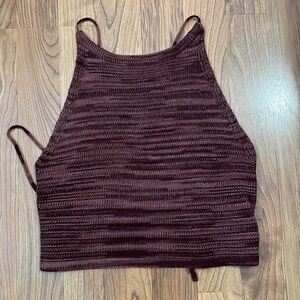 Knit halter top